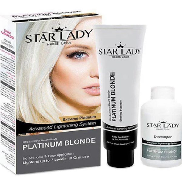 کرم پلاتینه رنگ مو استار لیدی مدل Blonde حجم 120 میلی لیتر